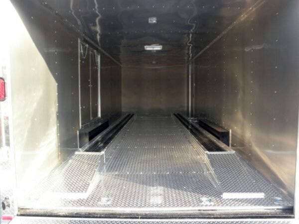 Enclosed Trailer 8.5’x24′ White – Cargo Bike Car Hauler Storage - Image 4