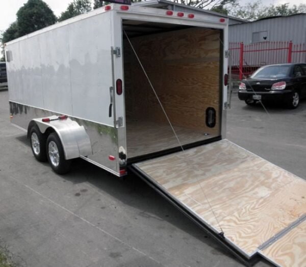 Enclosed Trailer 7’x16′ – V-Nose Motorcycle Lawn Mower Storage - Image 9