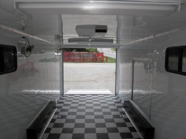 Enclosed Trailer 8.5’x24′ White – Lawn Mower Car Bike Hauler Storage - Image 7