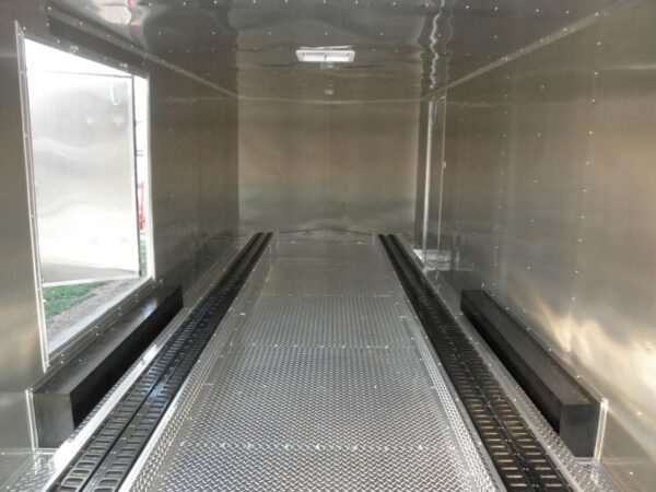 Enclosed Trailer 8.5’x24′ White – Cargo Bike Car Hauler Storage - Image 2