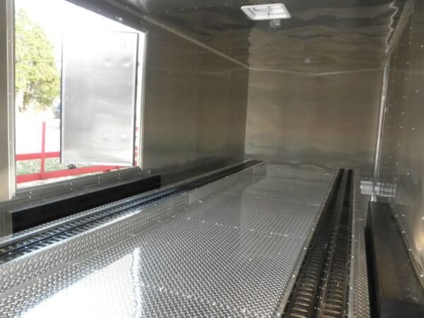 Enclosed Trailer 8.5’x24′ White – Cargo Bike Car Hauler Storage - Image 6