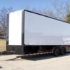 8.5×20 White V-Nose Enclosed Trailer with Blackout Pkg (2) 5,200lb Axles
