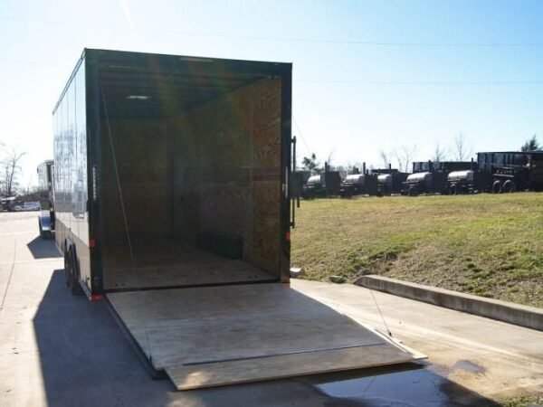 8.5×20 White V-Nose Enclosed Trailer with Blackout Pkg (2) 5,200lb Axles - Image 5