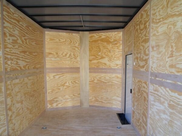 8.5×20 White V-Nose Enclosed Trailer with Blackout Pkg (2) 5,200lb Axles - Image 9