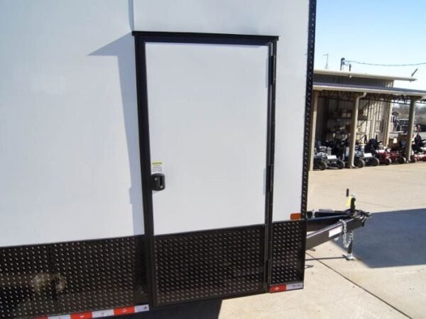 8.5×20 White V-Nose Enclosed Trailer with Blackout Pkg (2) 5,200lb Axles - Image 17