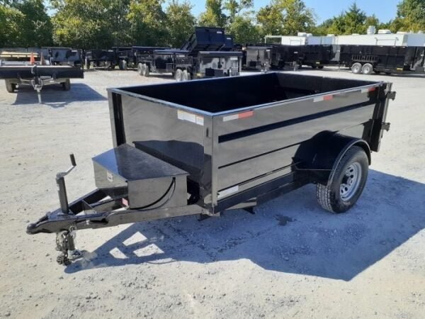 5×8 Hydraulic Dump Trailer 24″ Sides 5,200lb Axle with Brake - Image 3