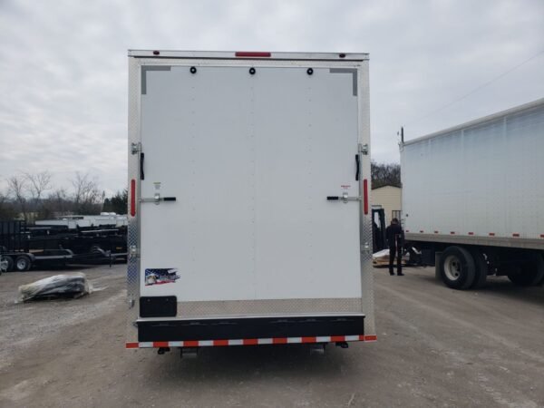 8.5′ x 48′ White Gooseneck Enclosed Trailer Storage - Image 16