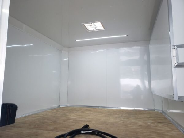 8.5′ x 48′ White Gooseneck Enclosed Trailer Storage - Image 9