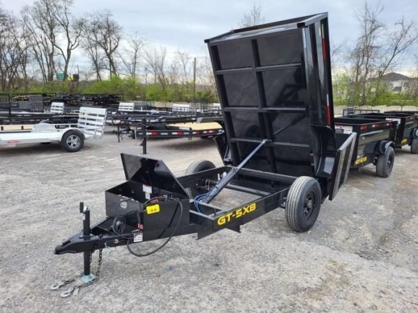 5×8 Hydraulic Dump Trailer 24″ Sides 5,200lb Axle with Brake