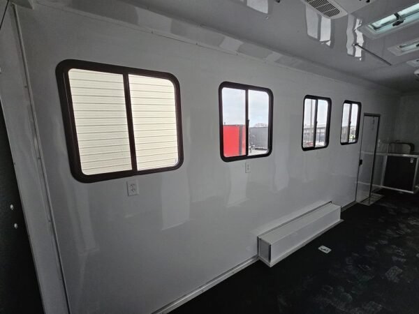 8.5′ X 24′ Custom Enclosed Dressing Room Trailer - Image 17