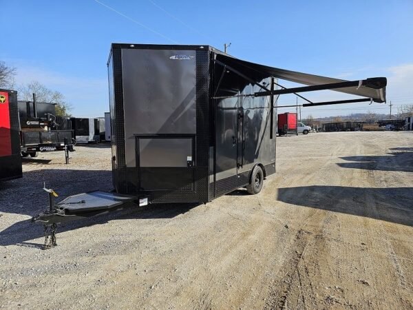 8.5′ X 12′ Charcoal Special Effects Enclosed Trailer - Image 4