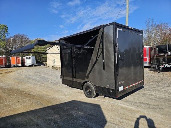 8.5′ X 12′ Charcoal Special Effects Enclosed Trailer - Image 6