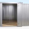 4m x 2.1m Flat Pack Container Store – Galvanised - Image 4
