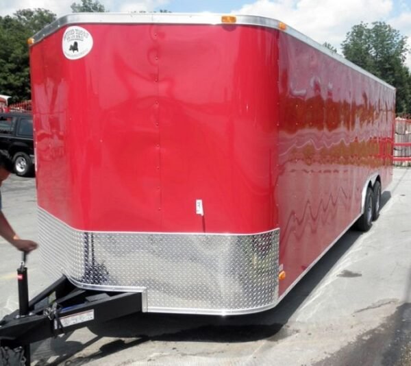 Enclosed Trailer 8.5’x24′ Red – Motorcycle Trailer Car Truck Argo ATV Hauler Storage - Image 11