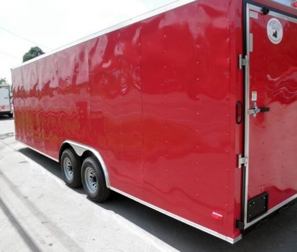 Enclosed Trailer 8.5’x24′ Red – Motorcycle Trailer Car Truck Argo ATV Hauler Storage - Image 14