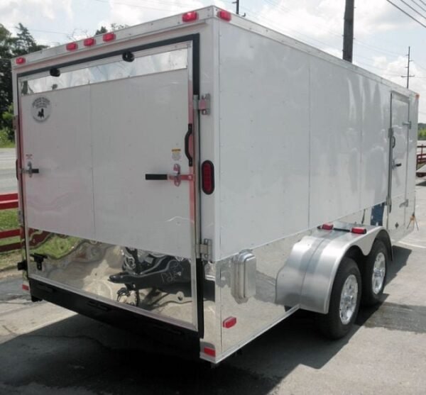 Enclosed Trailer 7’x16′ – V-Nose Motorcycle Lawn Mower Storage - Image 11
