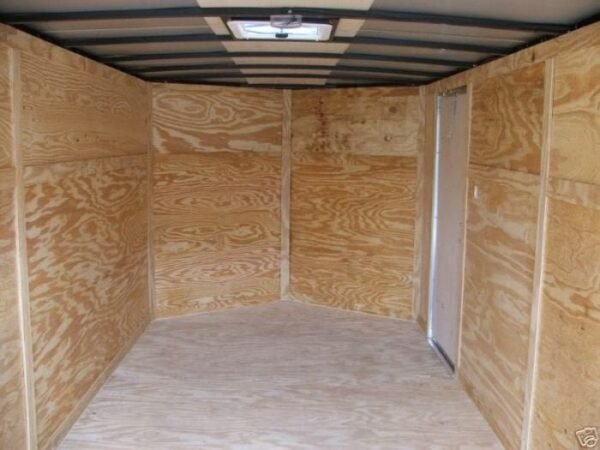Enclosed Trailer 7’x14′ White – V-Nose Lawn Mower Cargo Trailer Storage - Image 2