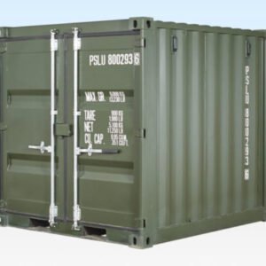 8FT One Trip Shipping Container Green RAL 6007