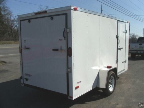 Enclosed 6’x12′ Trailer with Drop Gate Storage - Image 3