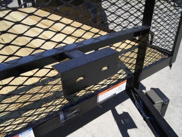 6.4×12 Dovetail Utility Trailer with 2ft Mesh Sides (2) 3,500lb Axles - Image 8