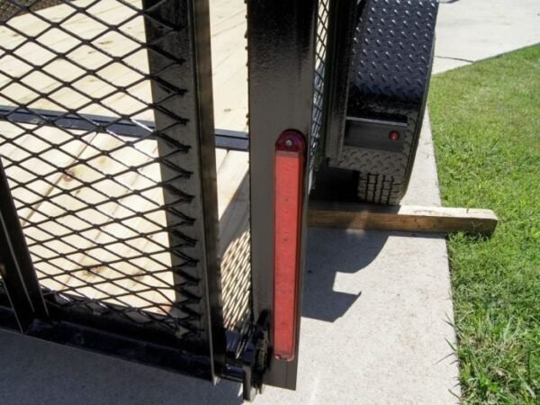 6.4×12 Dovetail Utility Trailer with 2ft Mesh Sides (2) 3,500lb Axles - Image 13