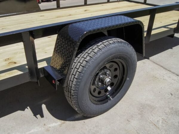 6.4×14 Straight Deck Utility Trailer 3,500lb Axles Tall Gate - Image 5