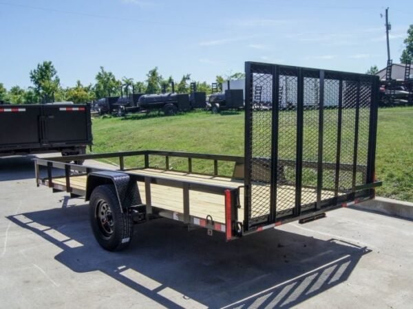 6.4×14 Straight Deck Utility Trailer 3,500lb Axles Tall Gate - Image 12