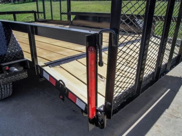 7×14 Utility Trailer with Side Gate and Dbl Brake (2) 3,500lb Axle - Image 12