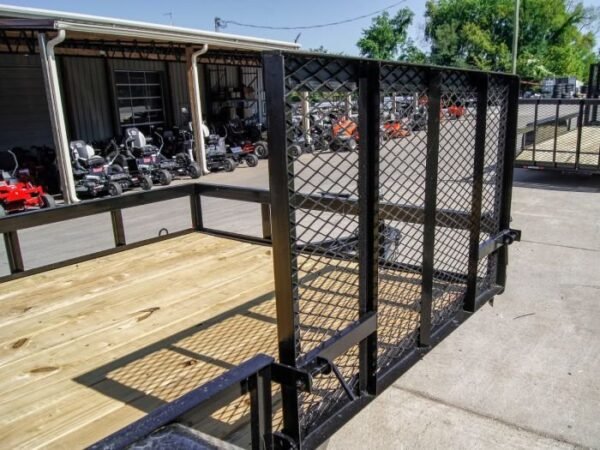 7×14 Utility Trailer with Side Gate and Dbl Brake (2) 3,500lb Axle - Image 14