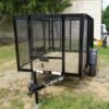 5×8 Straight Deck Utility Trailer with 4ft Mesh Side 3500lb Axle - Image 2