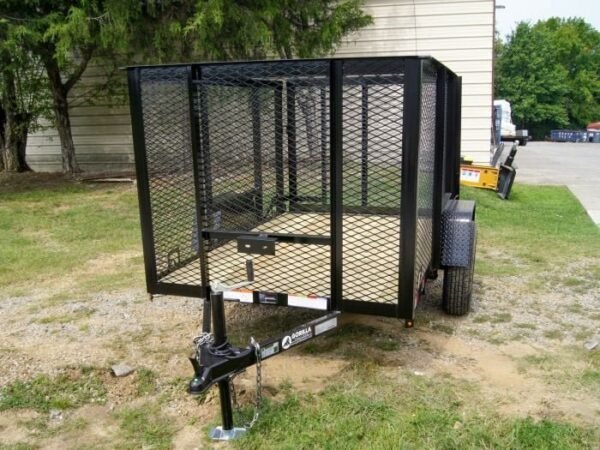5×8 Straight Deck Utility Trailer with 4ft Mesh Side 3500lb Axle - Image 2