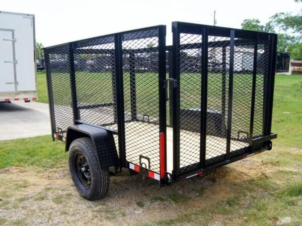 5×8 Straight Deck Utility Trailer with 4ft Mesh Side 3500lb Axle - Image 3