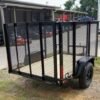 5×8 Straight Deck Utility Trailer with 4ft Mesh Side 3500lb Axle - Image 4