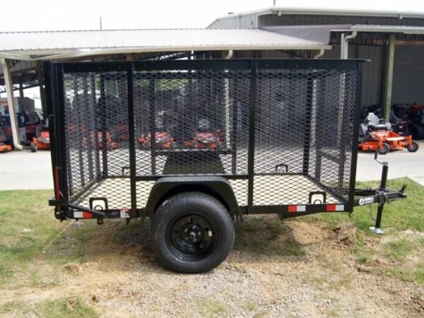 5×8 Straight Deck Utility Trailer with 4ft Mesh Side 3500lb Axle - Image 5