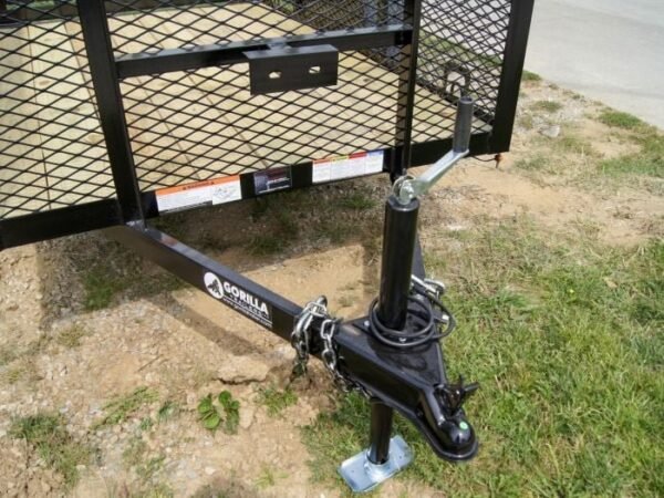 5×8 Straight Deck Utility Trailer with 4ft Mesh Side 3500lb Axle - Image 8