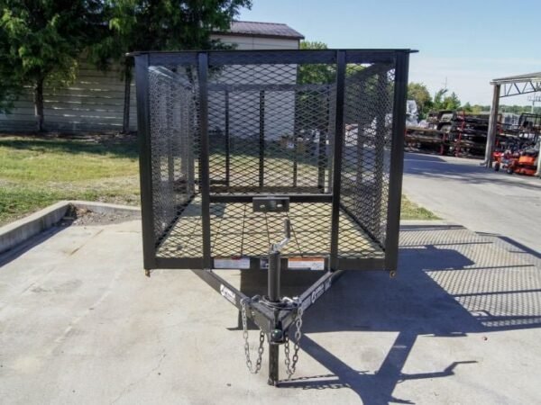 5×10 Straight Deck Utility Trailer 4ft Mesh Sides 3500lb Axle - Image 2
