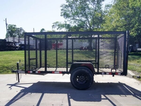 5×10 Straight Deck Utility Trailer 4ft Mesh Sides 3500lb Axle - Image 3