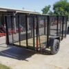 5×10 Straight Deck Utility Trailer 4ft Mesh Sides 3500lb Axle - Image 5