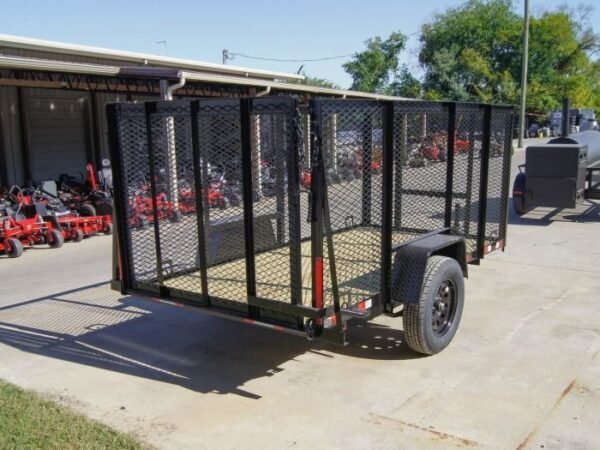 5×10 Straight Deck Utility Trailer 4ft Mesh Sides 3500lb Axle - Image 5