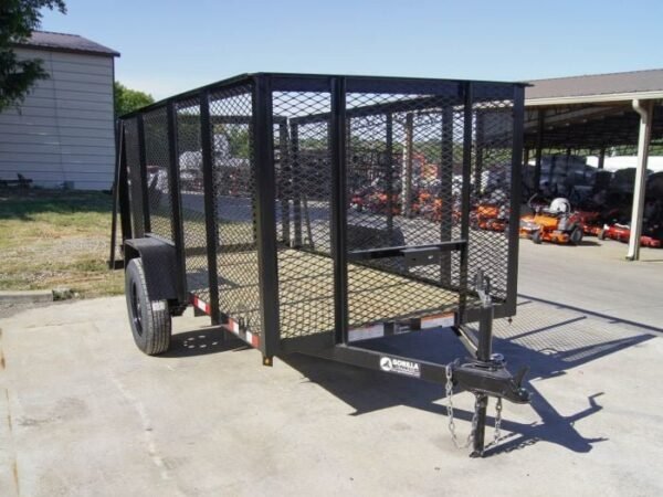 5×10 Straight Deck Utility Trailer 4ft Mesh Sides 3500lb Axle - Image 7