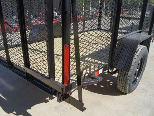 5×10 Straight Deck Utility Trailer 4ft Mesh Sides 3500lb Axle - Image 11