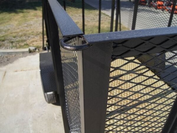 5×10 Straight Deck Utility Trailer 4ft Mesh Sides 3500lb Axle - Image 14
