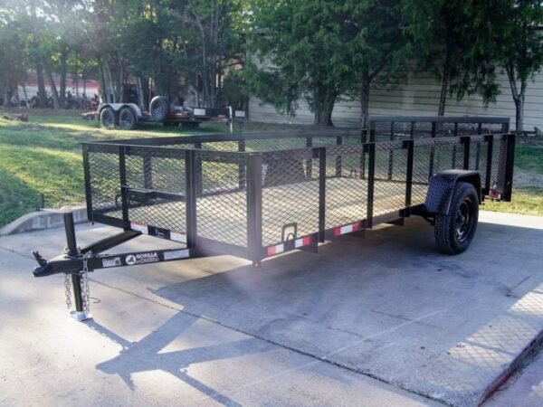 6.4×14 Dovetail Utility Trailer with 2ft Mesh Sides 3,500lb Axle - Image 3