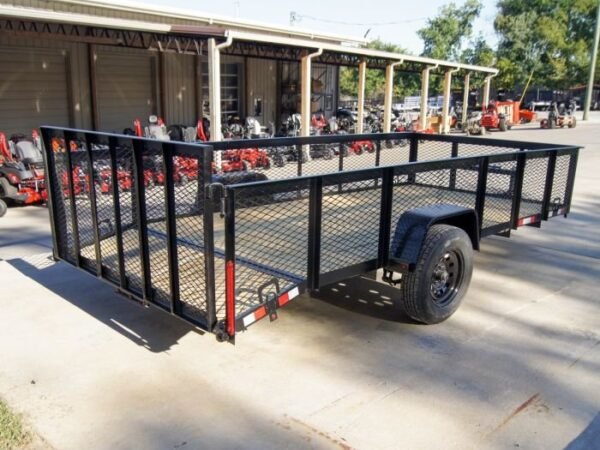 6.4×14 Dovetail Utility Trailer with 2ft Mesh Sides 3,500lb Axle - Image 6