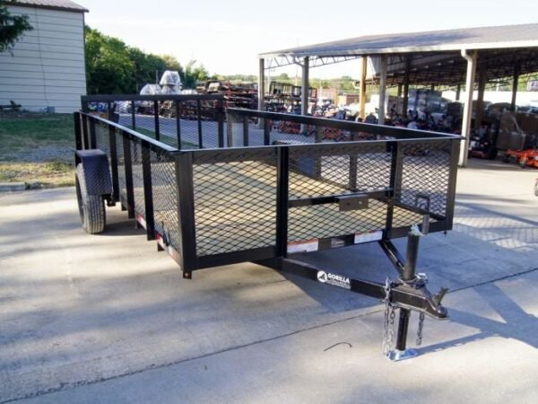 6.4×14 Dovetail Utility Trailer with 2ft Mesh Sides 3,500lb Axle - Image 8
