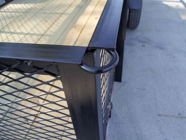 6.4×14 Dovetail Utility Trailer with 2ft Mesh Sides 3,500lb Axle - Image 11