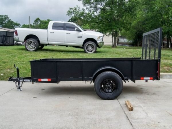 5′ X 10′ Utility Trailer Straight Deck 18″ Sides Tall Gate - Image 3