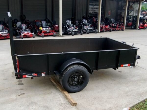 5′ X 10′ Utility Trailer Straight Deck 18″ Sides Tall Gate - Image 6