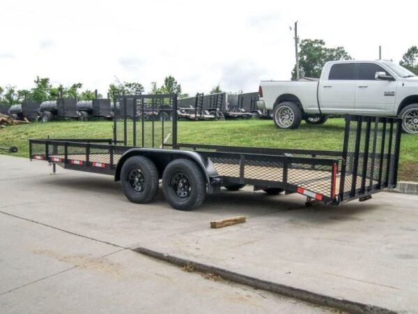 6.4×20 Utility Trailer with Side Gate and 18″ Mesh (2) 3,500lb Axles - Image 4