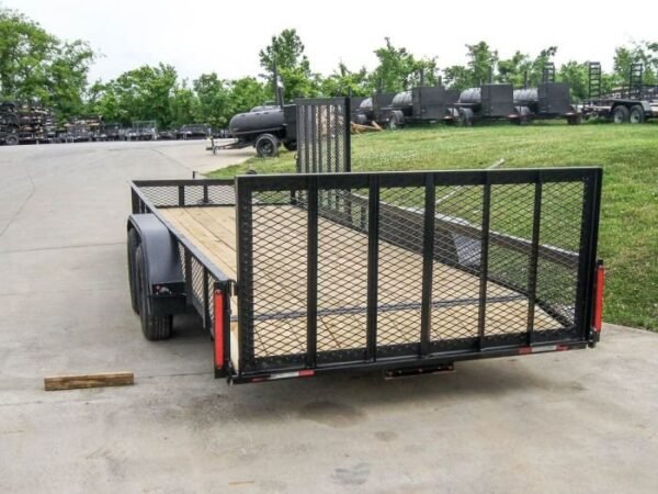 6.4×20 Utility Trailer with Side Gate and 18″ Mesh (2) 3,500lb Axles - Image 5